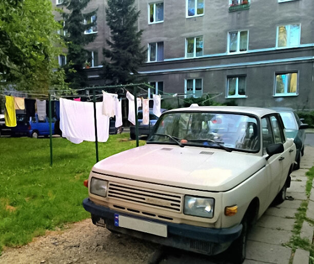 Pranie na osiedlu Teatralnym