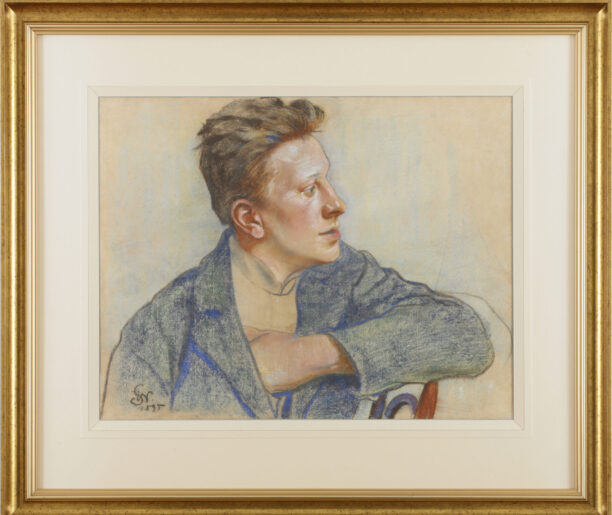 Obrazy „Portret Jana Bartosińskiego” oraz „Studium portretowe młodej dziewczyny” Stanisława Wyspiańskiego