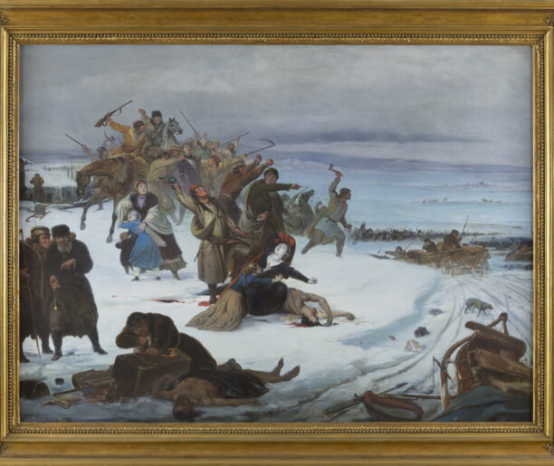 Obraz „Rabacja chłopska 1846” Jana Lorentowicza