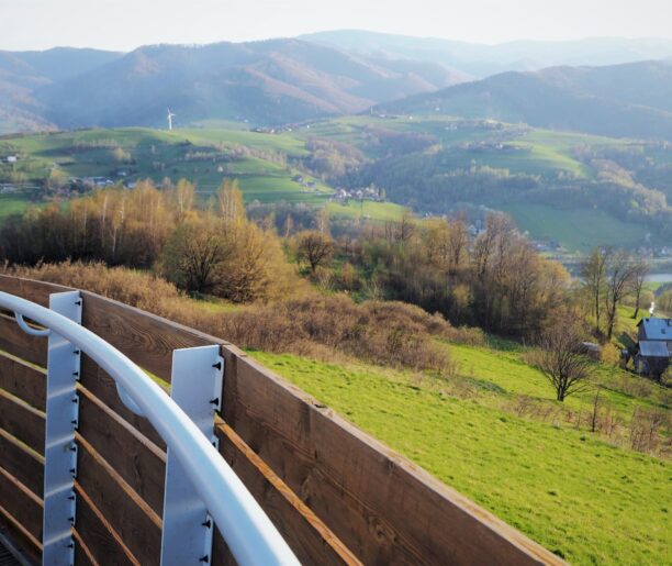 Panorama na Beskid Sądecki
