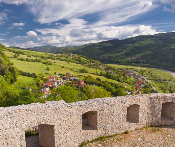 ruiny zamku w Rytrze